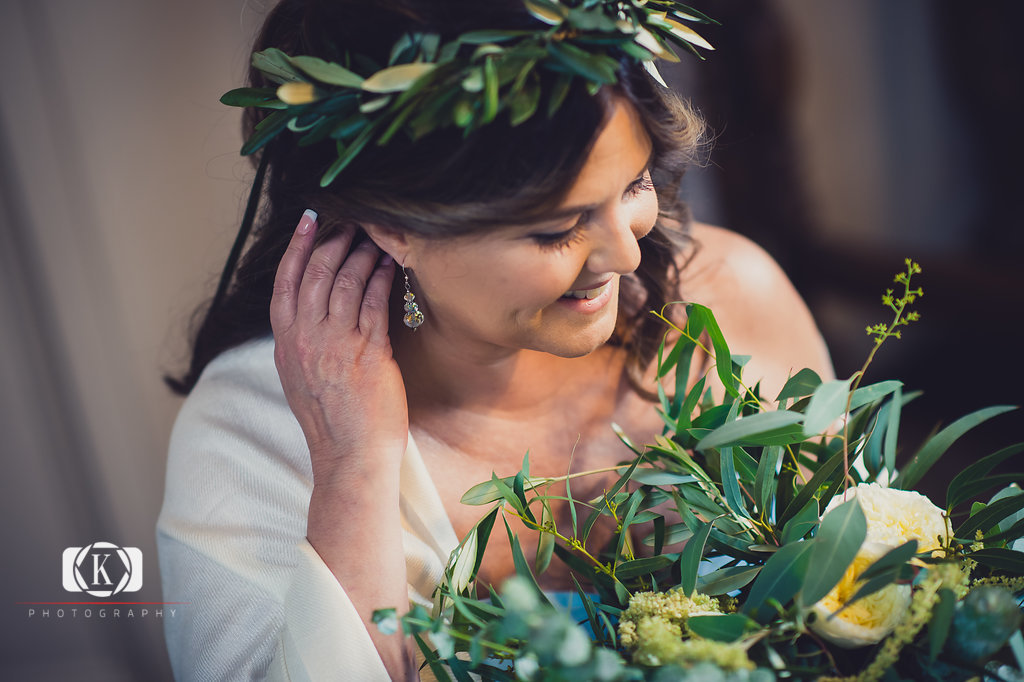 Elope to Ireland elopement in dublin ireland on a cliff - bride walking down the stairs before the ceremony at Clontarf Castle