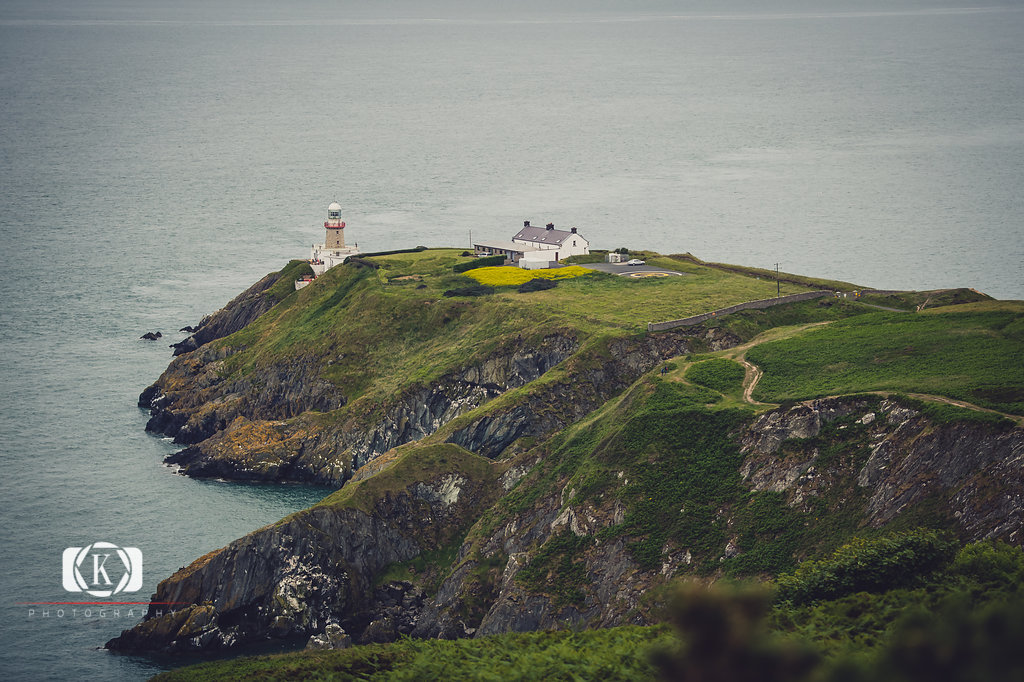 Elope to Ireland elopement in dublin ireland on a cliff - howth lighthouse walk