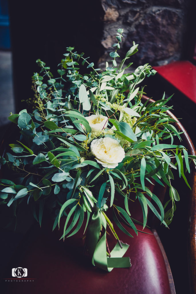 Elope to Ireland in dublin on a cliff at Clontarf castle Howth flowers from Green Door florist
