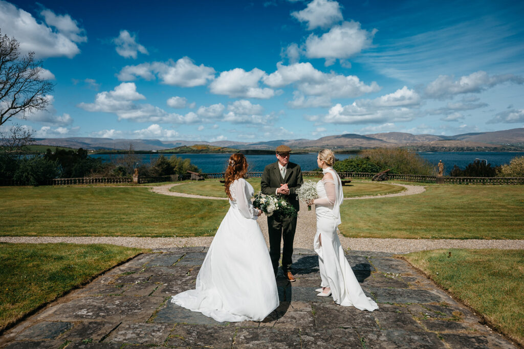 beautiful west Cork wedding ceremony at Bantry House