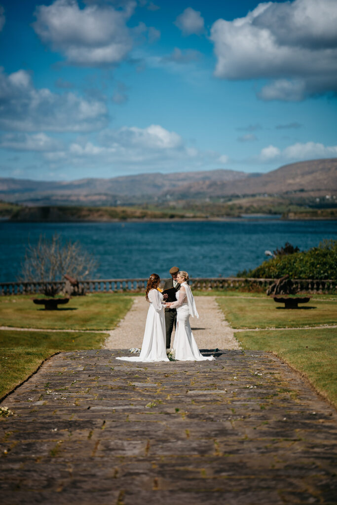 beautiful west Cork wedding ceremony at Bantry House